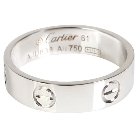 cartier white gold love ring|cartier love interlocking ring.